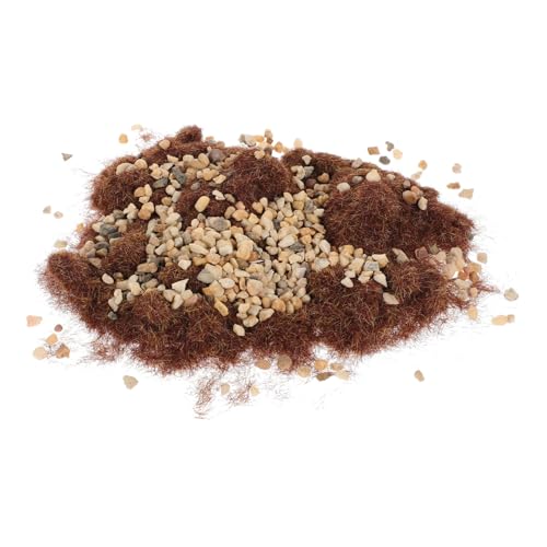 Operitacx DIY Mikro Landschaftsmodell Material mit Künstlichem Gras und Realistischen Steinchen Gras Scatter und Gravels für Sandtisch Miniaturgärten und Modellbau von Operitacx