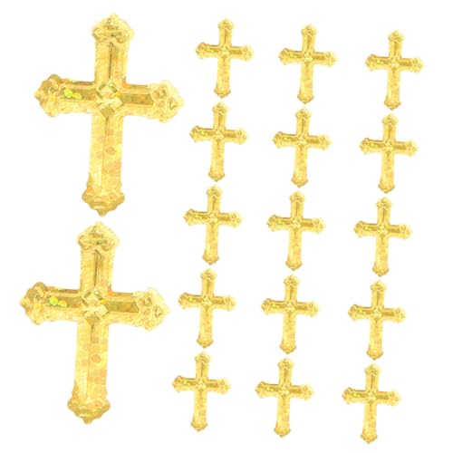 Operitacx Goldene Kreuz Konfetti für Religiöse Feiern Tischdekoration für Taufe Hochzeit und Geburtstag Glänzende Farbintensive Streudeko Leicht zu Reinigen Vielseitig Einsetzbar von Operitacx