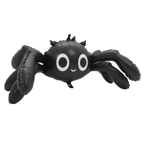 Operitacx Großer Aufblasbarer Spinnen-folienballon Schwarze Halloween-dekoration Stabiles Aluminiumfolie-material Lebendige Partydeko für Spider-themen für Fotos und Festlichkeiten Operitacx Großer Aufblasbarer Spinnen-folienballon Schwarze Halloween-dekoration Stabiles Aluminiumfolie-material Lebendige Partydeko für Spider-themen für Fotos und Festlichkeiten von Operitacx