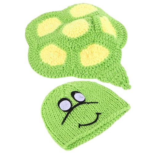 Operitacx Handgestricktes Grün Schildkröte Foto Requisiten Neugeborenen Outfit mit Cape und Mütze für Fotoshooting und Alltag Jungen Mädchen Operitacx Handgestricktes Grün Schildkröte Foto Requisiten Neugeborenen Outfit mit Cape und Mütze für Fotoshooting und Alltag Jungen Mädchen von Operitacx
