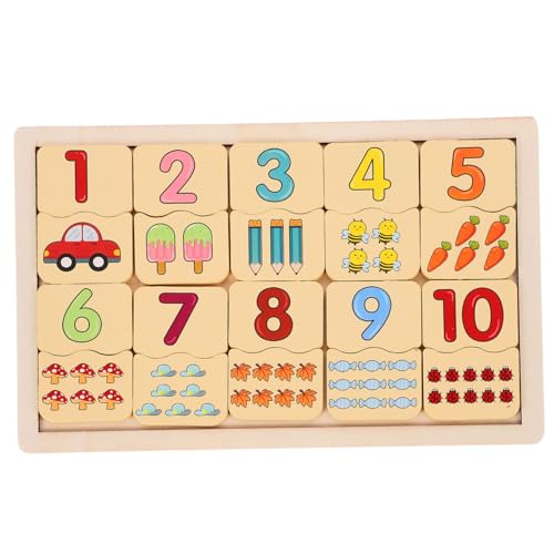 Operitacx Holz Puzzle Zahlen Tiere Lernspielzeug Montessori Pädagogisch Holzspielzeug Gedächtnis Hand Koordination Kleinkinder Operitacx Holz Puzzle Zahlen Tiere Lernspielzeug Montessori Pädagogisch Holzspielzeug Gedächtnis Hand Koordination Kleinkinder von Operitacx