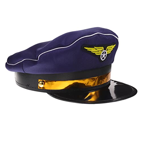 Operitacx Kappen Kapitänsmütze Stewardess Mütze Admiral Hut Männer Pilotenmütze Kostümzubehör Airline-Piloten-kostüm Hut Flugbegleiterin Feuerwehrhut Mann Kleidungsstücke Jahrgang Polyester Operitacx Kappen Kapitänsmütze Stewardess Mütze Admiral Hut Männer Pilotenmütze Kostümzubehör Airline-Piloten-kostüm Hut Flugbegleiterin Feuerwehrhut Mann Kleidungsstücke Jahrgang Polyester von Operitacx