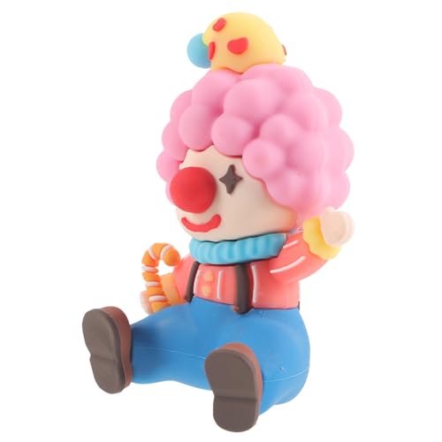 Operitacx Mini Clown Kreative Clown Figur Miniature Desktop Dekoration für Mikrolandschaften Garten und Balkon Multifunktionale Clown Statuette für Kreative Räume von Operitacx