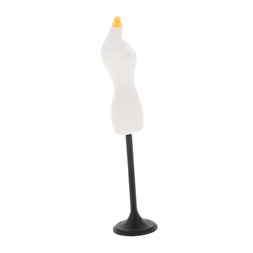 Operitacx Mini Puppenständer Weiß Puppenständer Mannequin Modell für Puppenhaus Deko Kinderkleider Designhalter Vielseitig Leicht Tragbar von Operitacx