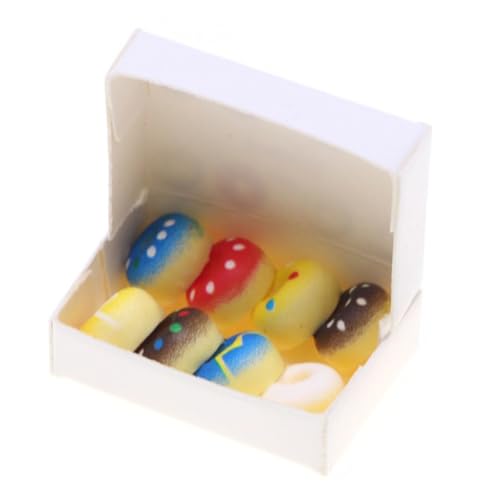 Operitacx Miniatur Donuts für Puppenhaus Realistische Spiel Lebensmittel aus Handliche Mini Spielzeuge für Zubehör für Puppenhaus Küche und Rollenspiele Operitacx Miniatur Donuts für Puppenhaus Realistische Spiel Lebensmittel aus Handliche Mini Spielzeuge für Zubehör für Puppenhaus Küche und Rollenspiele von Operitacx
