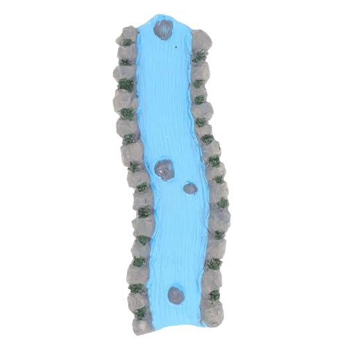 Operitacx Miniatur Gartenaccessoires Harz Wasserfall Miniaturfluss für und Puppenhaus Dekoration für Therapeuten und Bildungseinrichtungen von Operitacx