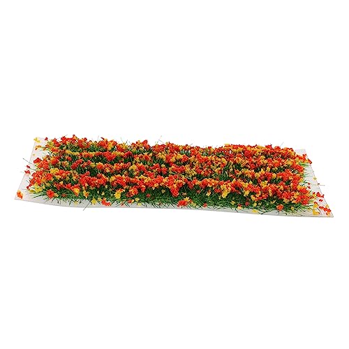 Operitacx Miniatur Vegetation Gruppen Simulation Grasbüsche Für DIY Sandtisch Dekoration Mikrolandschaft Ornament Ideal Für Modellbau Und Gartenbau Gelbe Blüten von Operitacx