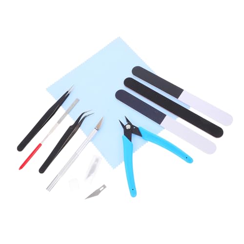 Operitacx Modellbau Werkzeug Set Teiliges Set für BAU Reparatur und von Spielzeugmodellen Tragbar Leicht und Langlebig für Hobby Enthusiasten Operitacx Modellbau Werkzeug Set Teiliges Set für BAU Reparatur und von Spielzeugmodellen Tragbar Leicht und Langlebig für Hobby Enthusiasten von Operitacx