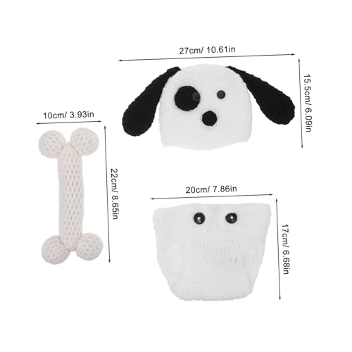 Operitacx Neugeborenen Fotografie Handgestricktes Puppen Kostüm Für Jungen Und Mädchen Häkel Outfit Mit Welpen Design Foto Requisiten Für Neugeborene Inklusive Mütze Und Shorts Operitacx Neugeborenen Fotografie Handgestricktes Puppen Kostüm Für Jungen Und Mädchen Häkel Outfit Mit Welpen Design Foto Requisiten Für Neugeborene Inklusive Mütze Und Shorts von Operitacx