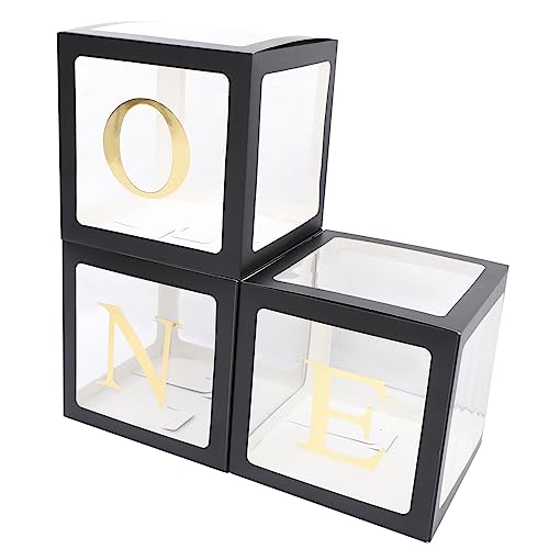Operitacx One Buchstaben Luftballonboxen für Geburtstag Dekoration Transparente Boxen für Jungen und Mädchen für Foto Hintergründe und Feiern Operitacx One Buchstaben Luftballonboxen für Geburtstag Dekoration Transparente Boxen für Jungen und Mädchen für Foto Hintergründe und Feiern von Operitacx