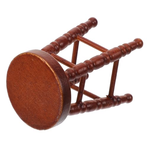 Operitacx Puppenstube Hocker Dekorativer Mini Hocker für Puppenhaus für Wohn und Schlafräume von Operitacx