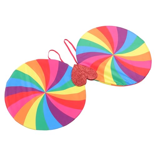 Operitacx Regenbogen Flügel Kostümprop für Leichte Tragbare Elfenflügel für Faschingskostüme Partys und Fotoshootings für Kostümpartys und Thematische Anlässe Operitacx Regenbogen Flügel Kostümprop für Leichte Tragbare Elfenflügel für Faschingskostüme Partys und Fotoshootings für Kostümpartys und Thematische Anlässe von Operitacx