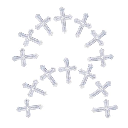 Operitacx Silber Kreuz Konfetti Tischdeko Glitzer Papierstreuung für Kommunion Taufe Hochzeit Party Festliche Religiöse Feier Dekoration Vielseitig Einfach zu Verwenden von Operitacx