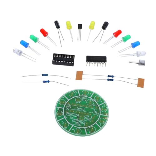 Operitacx Soundempfindliches Rotierendes LED Licht DIY Kit mit Mikrofon Fördert Kreative Elektronikexperimente und Wissenschaftliches Lernen für Bastler und Naturwissenschaftlichen von Operitacx