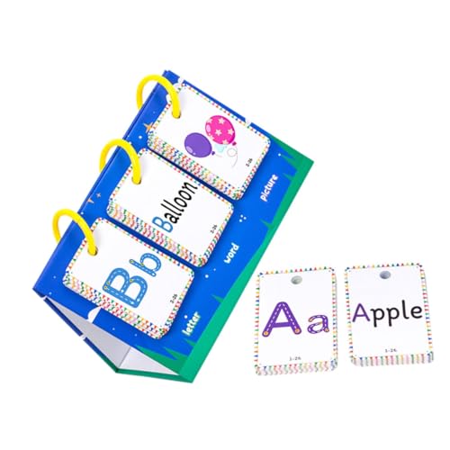 Operitacx Teiliges Englisch Lernkarten Set für Vorschulkinder Frühkindliche Alphabet und Wortkarten mit Bunten Illustrationen Robuste Leicht zu Reinigende Lernkarten für Zuhause Schule und Operitacx Teiliges Englisch Lernkarten Set für Vorschulkinder Frühkindliche Alphabet und Wortkarten mit Bunten Illustrationen Robuste Leicht zu Reinigende Lernkarten für Zuhause Schule und von Operitacx
