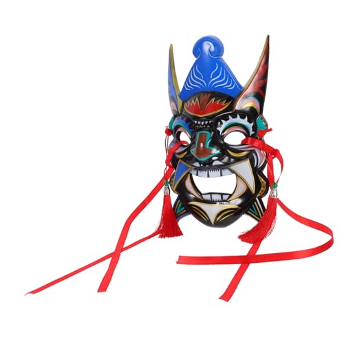 Operitacx Traditionelle Chinesische Cosplay Maske Handbemalt für Karneval und Feste Leicht Bequem für Tempelfeste Geburtstagsfeiern Maskeraden Rollenspiele Operitacx Traditionelle Chinesische Cosplay Maske Handbemalt für Karneval und Feste Leicht Bequem für Tempelfeste Geburtstagsfeiern Maskeraden Rollenspiele von Operitacx