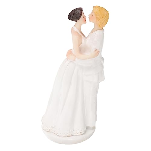 Operitacx Valentinstag Hochzeitstorte Puppe Cupcake Topper Romantische Kuchendekorationen von Operitacx