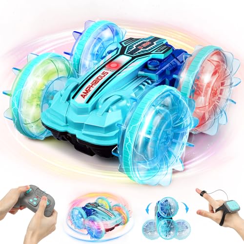 Ophy Amphibienfahrzeug Ferngesteuertes Auto, Ferngesteuertes RC Auto Wasserdicht Spielzeug, Amphibien Wasserdichter RC Stunt, Weihnachten Geschenke Spielzeug ab 3 4 5 6 7 8 9 Jahre Ophy Amphibienfahrzeug Ferngesteuertes Auto, Ferngesteuertes RC Auto Wasserdicht Spielzeug, Amphibien Wasserdichter RC Stunt, Weihnachten Geschenke Spielzeug ab 3 4 5 6 7 8 9 Jahre von Ophy