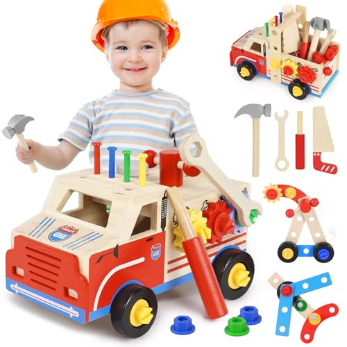 Ophy Werkzeugkoffer Kinder Werkbank - Holzspielzeug Spielzeug ab 3 jahre 45 Stück Montessori Spielzeug Werkzeugkasten Werkzeug mit Rädern Kinderspielzeug Geschenk Junge Mädchen Spiele ab 2 3 4 5Jahren Ophy Werkzeugkoffer Kinder Werkbank - Holzspielzeug Spielzeug ab 3 jahre 45 Stück Montessori Spielzeug Werkzeugkasten Werkzeug mit Rädern Kinderspielzeug Geschenk Junge Mädchen Spiele ab 2 3 4 5Jahren von Ophy