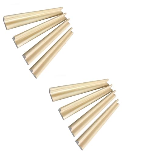 2 Stück Dominoständer aus Holz – Regale aus natürlichem Massivholz, tragbare Domino-Ständer | leichtes Domino-Tablett-Set, Domino- aus Naturholz, mexischer Zug von Opilroyn