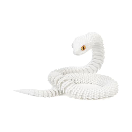 3D-gedruckte Schlange - Gelenkspielzeug, Tiere 3D-Druck Ornament, fluoreszierende Schreibtischdekoration | Lustige Tierfigur für Erwachsene, Wohnkultur Schlangenmodell, stressflexibles Reptilspielzeug 3D-gedruckte Schlange - Gelenkspielzeug, Tiere 3D-Druck Ornament, fluoreszierende Schreibtischdekoration | Lustige Tierfigur für Erwachsene, Wohnkultur Schlangenmodell, stressflexibles Reptilspielzeug von Opilroyn