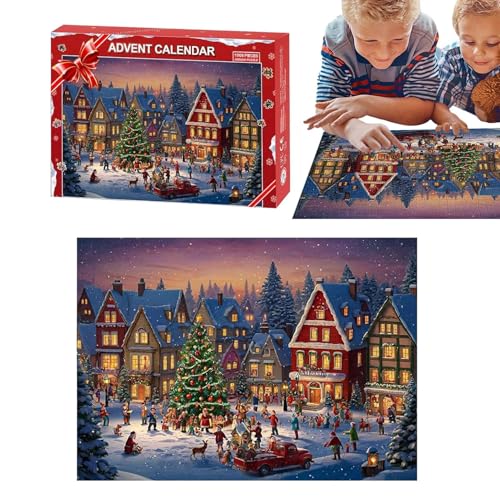 Adventskalender Puzzle - Kalender mit Rückwärtszählung von 24 Tagen | Puzzle mit Kalender für das Rückwärtszählen, Puzzle für Spiele für Familien 1008 Teile Weihnachtskalender für Adventskalender Puzzle - Kalender mit Rückwärtszählung von 24 Tagen | Puzzle mit Kalender für das Rückwärtszählen, Puzzle für Spiele für Familien 1008 Teile Weihnachtskalender für von Opilroyn