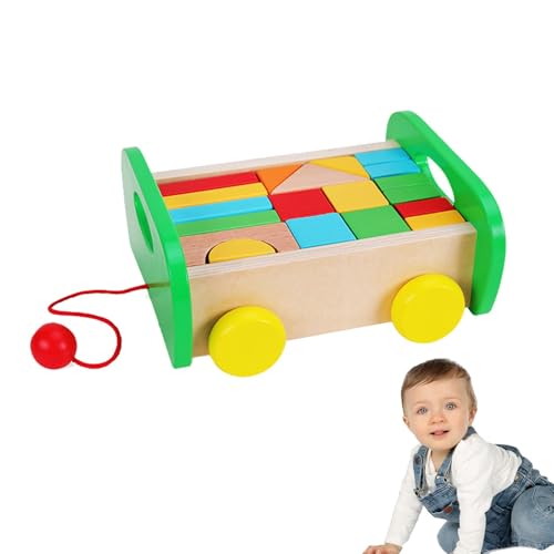 Bausteine aus Holz, Spielklötze für Bausteine für – Vorschul-Lernspielzeug, stapelbare Spielzeugblöcke, pädagogisches Bau-Set Bausteine aus Holz, Spielklötze für Bausteine für – Vorschul-Lernspielzeug, stapelbare Spielzeugblöcke, pädagogisches Bau-Set von Opilroyn