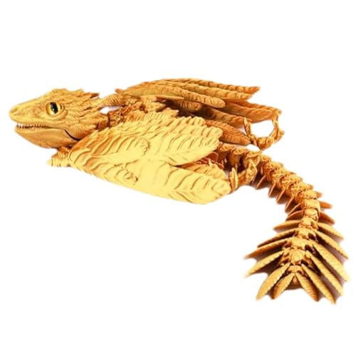 Bedruckter Drache In - Flexibler bedruckter Drache, bedruckter Drache in | bewegliche und gefederte Details mit mehreren Gelenken, fliegender Drache, sensorisches und schüttelndes Spielzeug von Opilroyn