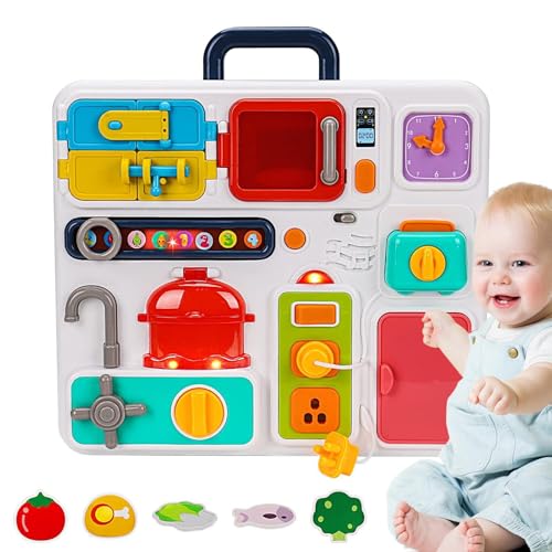 Begrüßungsmatte für das Babyrestaurant mit Spielzeug, Spielzeug für Kleinkinder für Reisen | Light Light Fine Motor Skills Toys mit Musik – Interaktive Lern- und Lernspiele Begrüßungsmatte für das Babyrestaurant mit Spielzeug, Spielzeug für Kleinkinder für Reisen | Light Light Fine Motor Skills Toys mit Musik – Interaktive Lern- und Lernspiele von Opilroyn