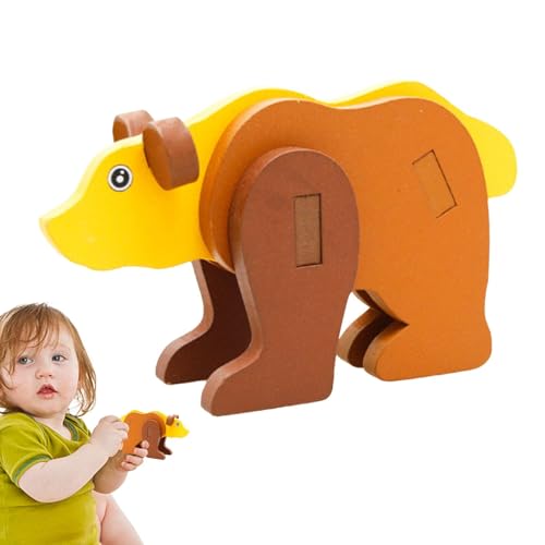 Cartoon-Tierblöcke, Tier-Blöcke - Miniatur-Tier-Puzzle-Muster - Exquisite Bausteine Tierspielzeug für Geburtstag, Ostern, Bam Party Cartoon-Tierblöcke, Tier-Blöcke - Miniatur-Tier-Puzzle-Muster - Exquisite Bausteine Tierspielzeug für Geburtstag, Ostern, Bam Party von Opilroyn