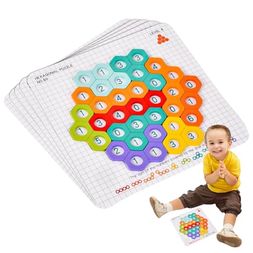 Digitales Holzpuzzle, digitale Puzzles für Kleinkinder von 1 bis 3 Jahren, Puzzle-Matching-Puzzle Tangram, sechseckig, Spielzeug für Früherziehung, Puzzles für Geburtstag Digitales Holzpuzzle, digitale Puzzles für Kleinkinder von 1 bis 3 Jahren, Puzzle-Matching-Puzzle Tangram, sechseckig, Spielzeug für Früherziehung, Puzzles für Geburtstag von Opilroyn