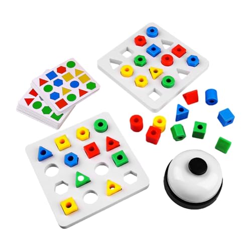 Formpuzzle für Kleinkinder, Formpuzzle für Kleinkinder | 2 Puzzlespielzeuge zum Sortieren und Stapeln von Spielzeug | Geometrische Farbe Matching Board Farbenfrohes pädagogisches Design für von Opilroyn