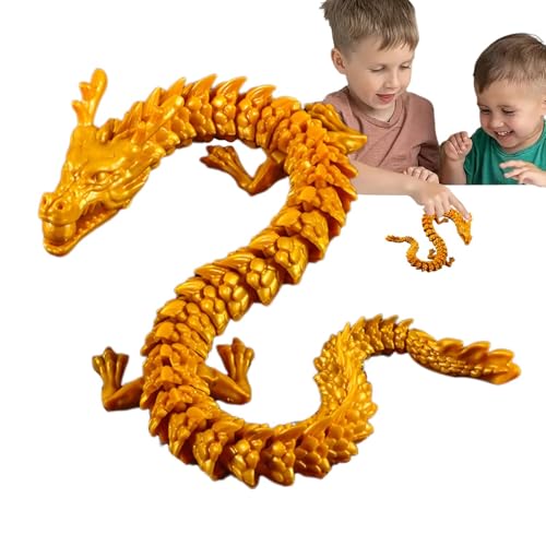 ,Gelenkiger ,Flexibles Drachenspielzeug - Zusammenstellungsspielzeug -Gedrucktes Spielzeug Gelenkige Drachenfiguren Schütteltes Spielzeug Schreibtischspielzeug für Com von Opilroyn