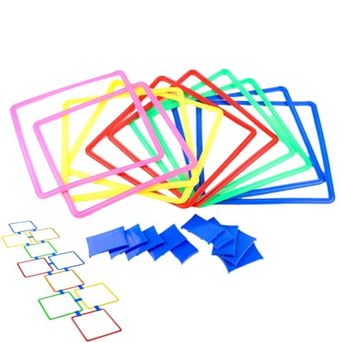 Glockenringe - Sprung im Freien, Glockenringe mit Steckern, Glockenringe für Kinder | Glockenspiel, 10 Anschlüsse im Lieferumfang enthalten, Spiele mit Beutel Glockenringe - Sprung im Freien, Glockenringe mit Steckern, Glockenringe für Kinder | Glockenspiel, 10 Anschlüsse im Lieferumfang enthalten, Spiele mit Beutel von Opilroyn