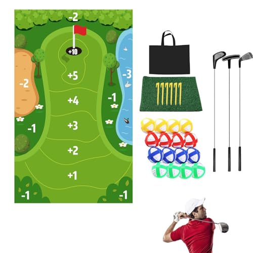 Golfspiel-Set – Golfspiel mit Chip, Putting-Spiel | Casual-Golfspiel-Set, Putting-Spiel inklusive Tragetasche und Trainingsmatte für Erwachsene, Familien, Kinder Golfspiel-Set – Golfspiel mit Chip, Putting-Spiel | Casual-Golfspiel-Set, Putting-Spiel inklusive Tragetasche und Trainingsmatte für Erwachsene, Familien, Kinder von Opilroyn