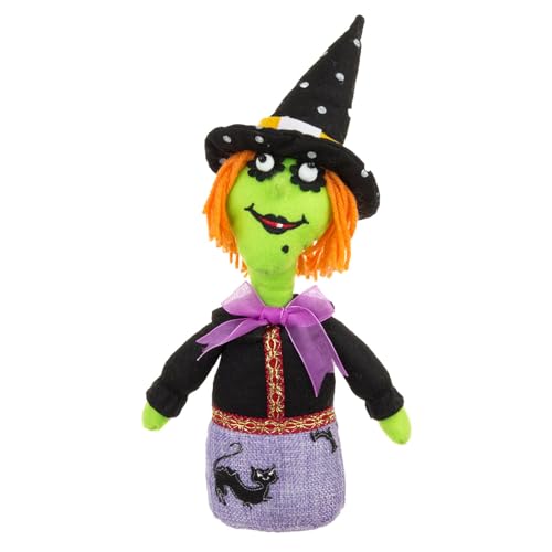 Halloween-Hexenpuppen, Halloween-Plüschpuppe | Plüschtier gefüllt mit weichen und entzückenden Puppen, charmante Schreibtisch-Ornamente, Wickelspielzeug für Kinder und Erwachsene von H von Opilroyn
