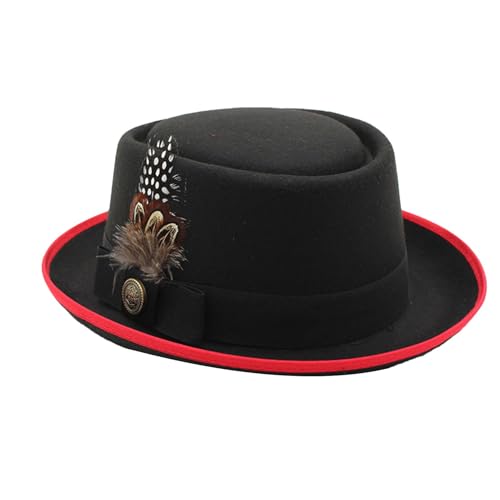 Oktoberfest Hut Kostüm, Schwarz Bowler Hut, Bayerische Hüte, Schwarz Bowler Hut, Oktoberfest Hüte mit Federn Embleme Oktoberfest Outfits Damen, Oktoberfest Kostüm Accessoires mit kleiner Krempe Bowler Oktoberfest Hut Kostüm, Schwarz Bowler Hut, Bayerische Hüte, Schwarz Bowler Hut, Oktoberfest Hüte mit Federn Embleme Oktoberfest Outfits Damen, Oktoberfest Kostüm Accessoires mit kleiner Krempe Bowler von Opilroyn