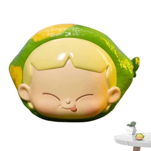 Opilroyn Cartoon-Figur-Modell, Cartoon-Figur – Desktop-Ornamente | Serie mit niedlichen Cartoon-Früchten, für Weihnachten und Geburtstag von Opilroyn