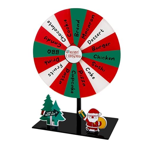 Opilroyn Drehscheibe Für Gewinnspiele,Beschreibbares Und Abwischbares Glücksrad Spiel - Beschreibbare Drehscheibe Für Weihnachts-Party Karneval Veranstaltungen Zuhause von Opilroyn