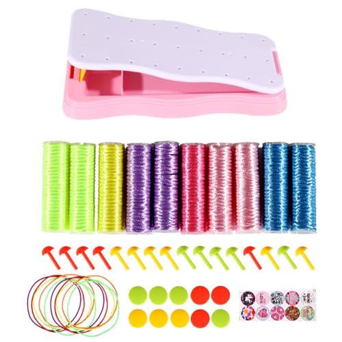 Opilroyn Flechtsatz für Handseile – Freundschaftsarmband-Set, Armband-Bastelspielzeug für Mädchen | Lustiges und einfaches Handstrick-Basteln für Kinder, Mädchen und Teenager, kreative Opilroyn Flechtsatz für Handseile – Freundschaftsarmband-Set, Armband-Bastelspielzeug für Mädchen | Lustiges und einfaches Handstrick-Basteln für Kinder, Mädchen und Teenager, kreative von Opilroyn