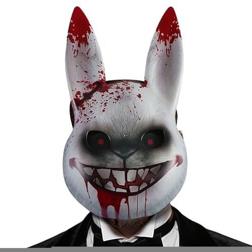 Opilroyn Hase Maske - Halloween Gesichtsmaske | Kostüm Verkleidung Requisiten für Theater Bühne Show Performance Party Maskerade Cosplay Fest Feier Familienfest Opilroyn Hase Maske - Halloween Gesichtsmaske | Kostüm Verkleidung Requisiten für Theater Bühne Show Performance Party Maskerade Cosplay Fest Feier Familienfest von Opilroyn