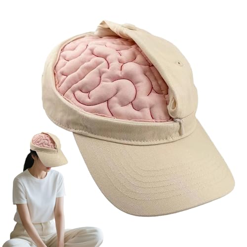 Opilroyn Originelle Hüte | Hut für Kostüme – Zubehör zum Öffnen und Schließen mit Gehirndesign für Kostüm für Frauen und Männer für Reisen, Outdoor-Aktivitäten, Geburtstag und Opilroyn Originelle Hüte | Hut für Kostüme – Zubehör zum Öffnen und Schließen mit Gehirndesign für Kostüm für Frauen und Männer für Reisen, Outdoor-Aktivitäten, Geburtstag und von Opilroyn