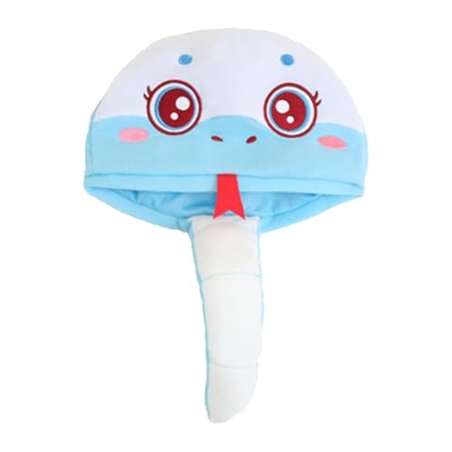 Opilroyn Plüsch-Schlangenhut, Cartoon-Tierhut - Warme weiche Plüsch-Schlangen-Maskerade-Cosplay-Kopfbedeckung - Cosplay-Partys, Fotokabinen-Requisiten, neuartige Performance-Mütze für Damen, Herren, Opilroyn Plüsch-Schlangenhut, Cartoon-Tierhut - Warme weiche Plüsch-Schlangen-Maskerade-Cosplay-Kopfbedeckung - Cosplay-Partys, Fotokabinen-Requisiten, neuartige Performance-Mütze für Damen, Herren, von Opilroyn