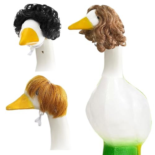 Opilroyn Porch Duck Kostüm Perücken, 3 Stück Lustige -Ente Rollenspiel Perücke, Saisonale Kopfbedeckung Außendekoration für Gartenbereich Terrasse Opilroyn Porch Duck Kostüm Perücken, 3 Stück Lustige -Ente Rollenspiel Perücke, Saisonale Kopfbedeckung Außendekoration für Gartenbereich Terrasse von Opilroyn