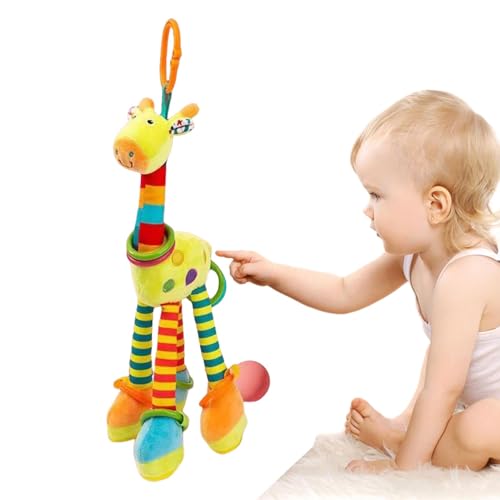 Opilroyn Rasselspielzeug für Kinderwagen, Aktivitätsspielzeug für Kinderwagen, Rasselspielzeug für Bett, weiches und sicheres Komfort-Puppenspielzeug, interaktives Rasselornament im Auto von Opilroyn