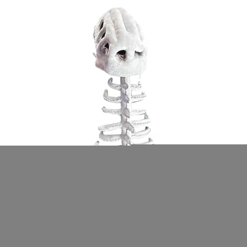 Opilroyn Skelett Kostüm,Halloween Plüsch Dornen Skelett Karneval Kopfschmuck - Kostümzubehör Für Rollenspiel Erwachsene Kinder Auftritte Außenveranstaltungen Weihnachten Geburtstag Festivitäten von Opilroyn