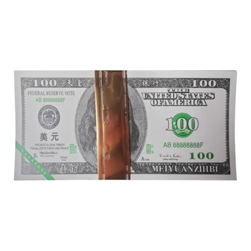 Opilroyn Spirituelle Banknoten, 100 Stück Paradies-Banknoten in amerikanischen Dollar | Realistische -Münze für Kult von Ritualen, Beerdigungen und Halloween Opilroyn Spirituelle Banknoten, 100 Stück Paradies-Banknoten in amerikanischen Dollar | Realistische -Münze für Kult von Ritualen, Beerdigungen und Halloween von Opilroyn