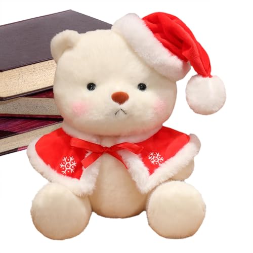 Opilroyn, | Weihnachtsbär mit Weihnachtsmannhut 11,81 Zoll | Weiches Plüschtier, Heimdekoration, niedliches Plüschspielzeug für Freundinnen, Opilroyn, | Weihnachtsbär mit Weihnachtsmannhut 11,81 Zoll | Weiches Plüschtier, Heimdekoration, niedliches Plüschspielzeug für Freundinnen, von Opilroyn