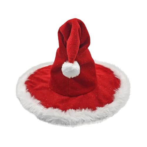 Opilroyn Weihnachtshexenhut, Hexenhut, Weihnachtsmütze, magischer Hut, roter Filzhut, Weihnachtshexenhut, Urlaubskostüm Opilroyn Weihnachtshexenhut, Hexenhut, Weihnachtsmütze, magischer Hut, roter Filzhut, Weihnachtshexenhut, Urlaubskostüm von Opilroyn
