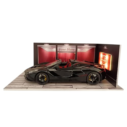 Parkgarage Szene Modell, Parkgarage Diorama | Spielzeug LED Maßstab 1:24 Maßstab Parkgarage | Modellauto Lagerszene, Gara von Opilroyn